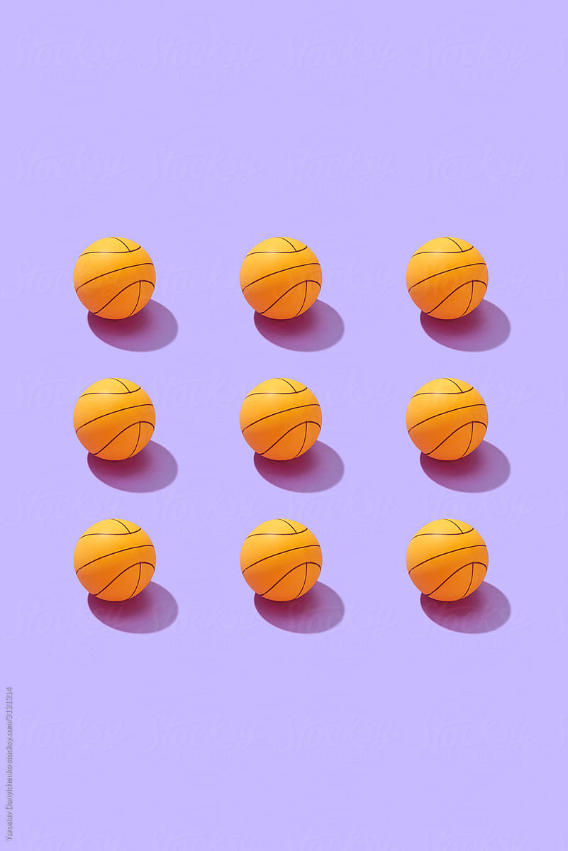Square basket balls pattern.