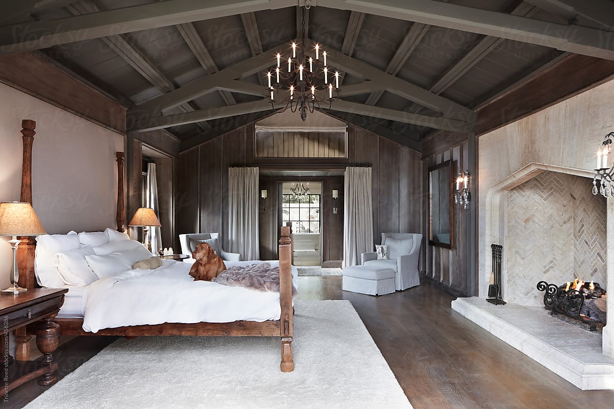 Bedroom in luxury home