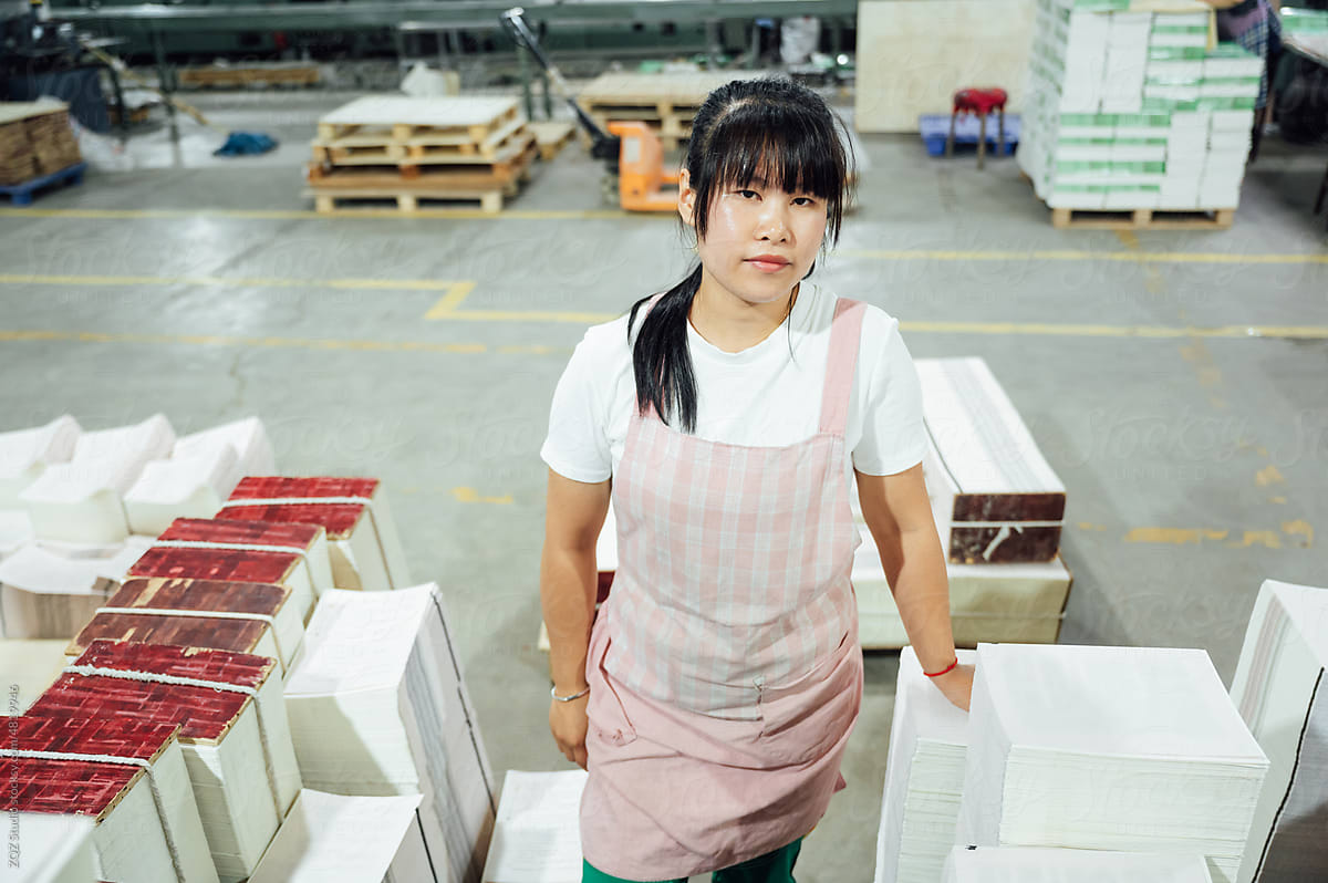 Woman in printing industry