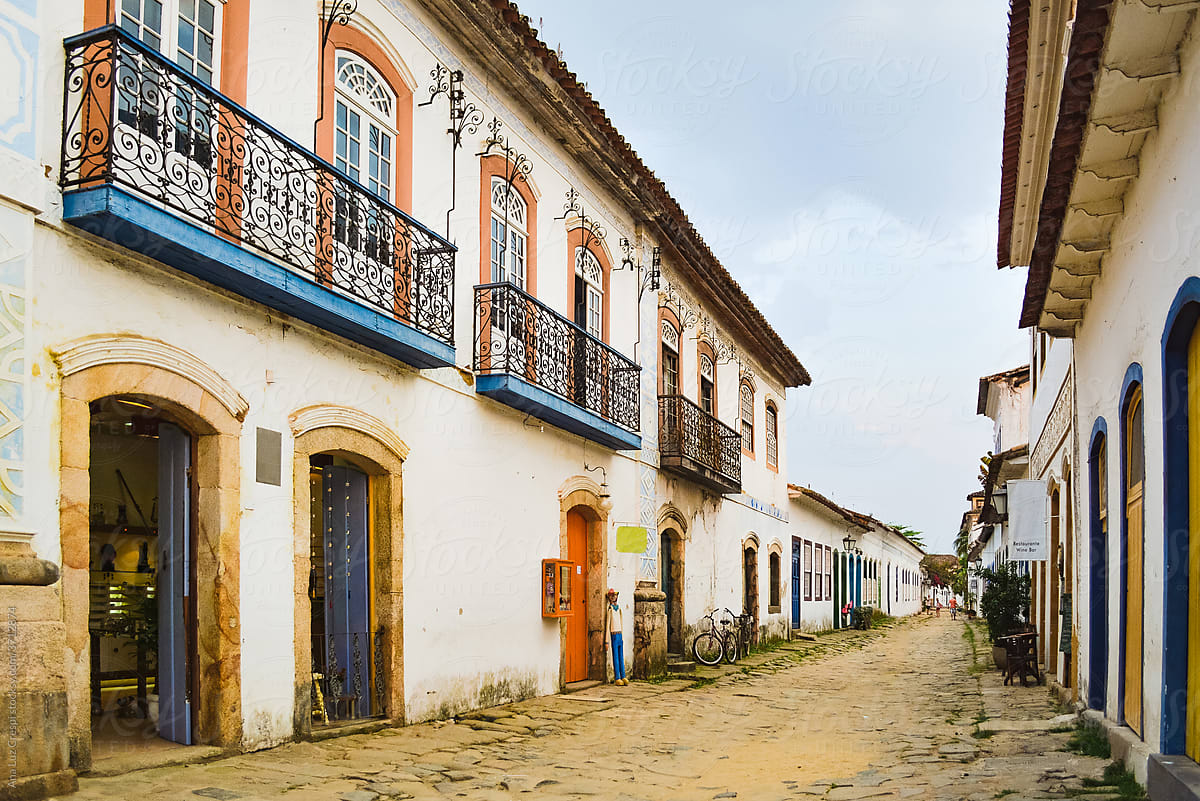 Brazil seaside colonial town architecture