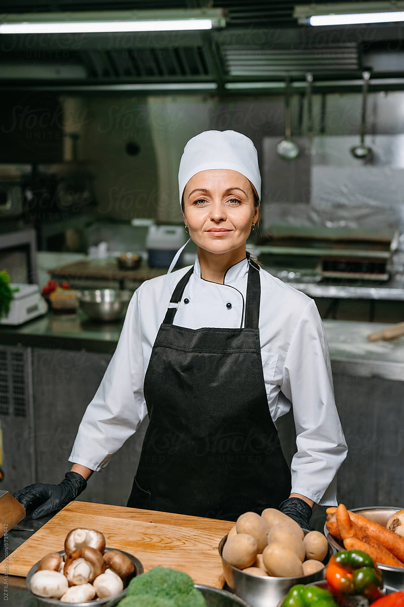 Portrait of a smiling chef