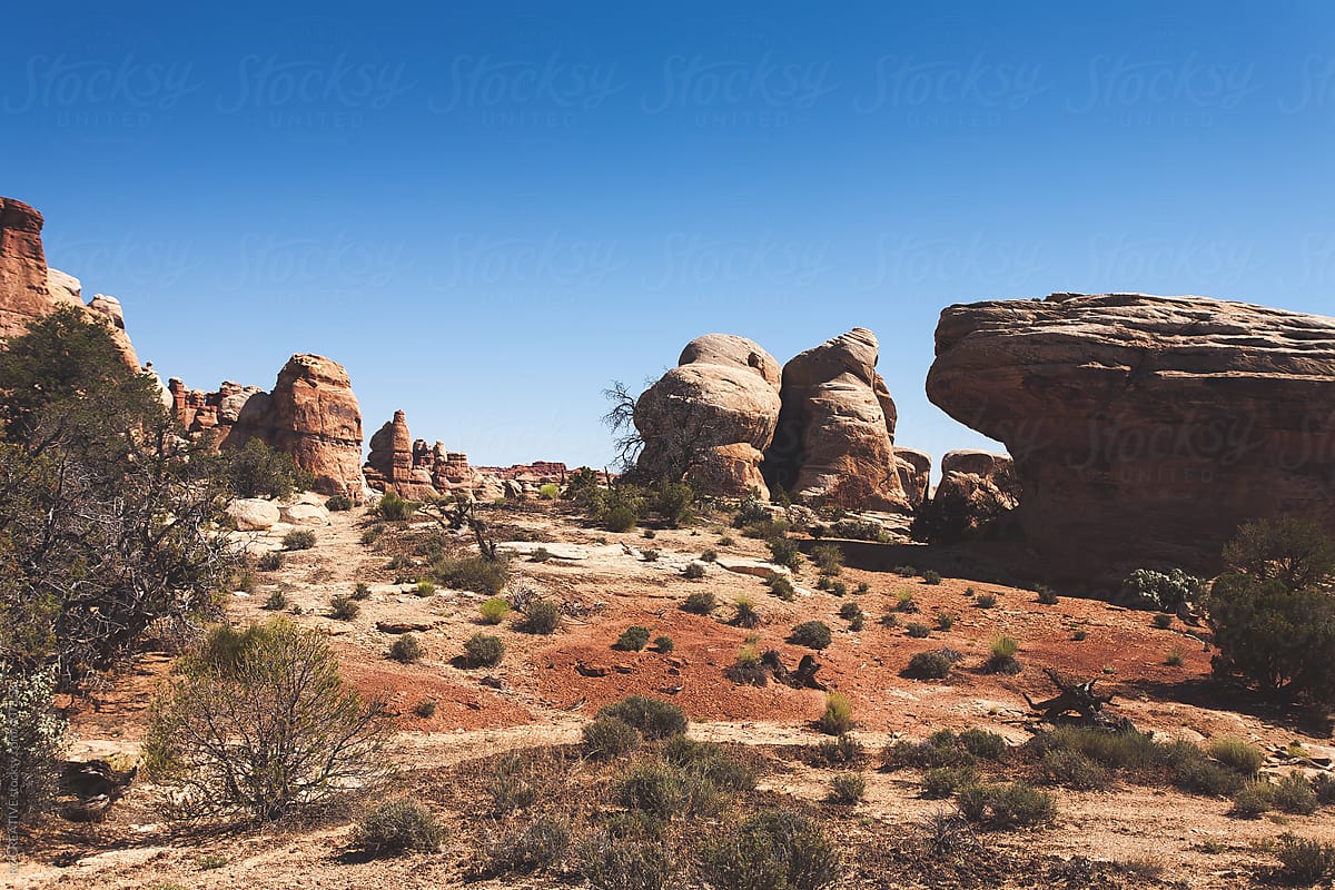 A rocky and remote desert landscape