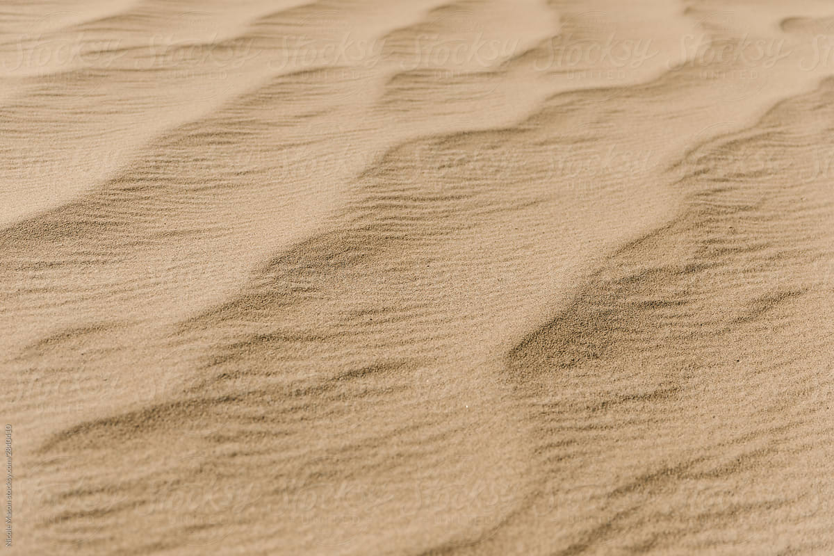 textured sand in desert