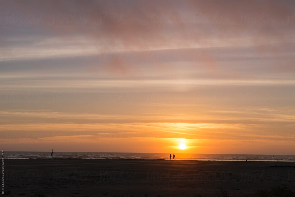 Long Walks On The Beach At Sunset