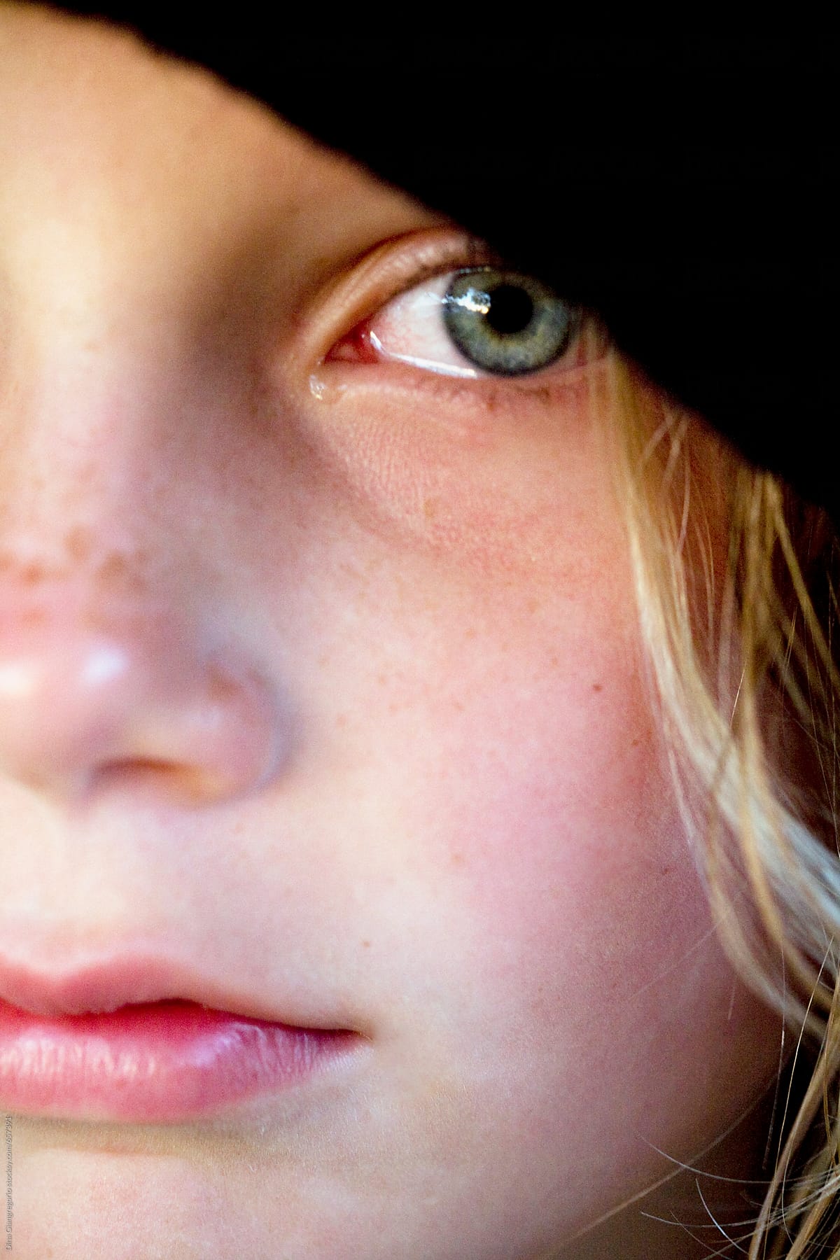 Girl With Teary Eyes By Dina Marie Giangregorio