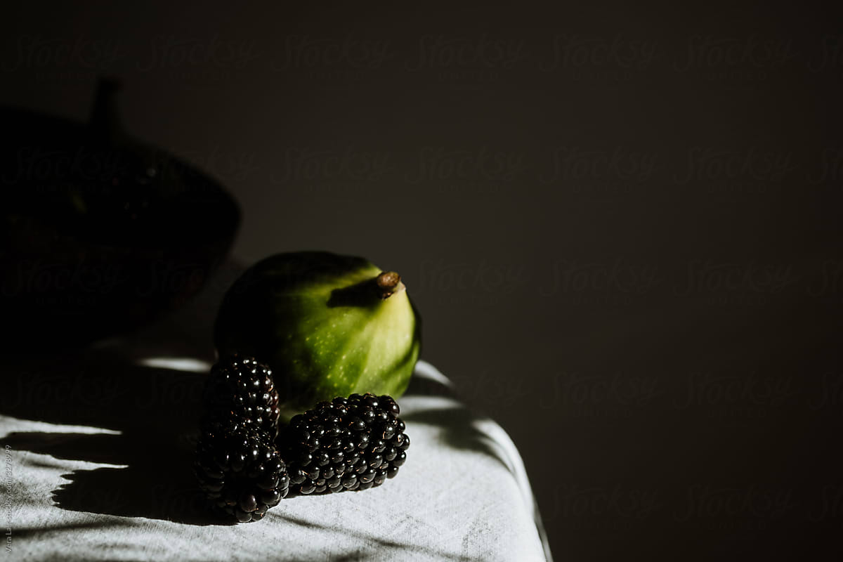 green figs and blackberry