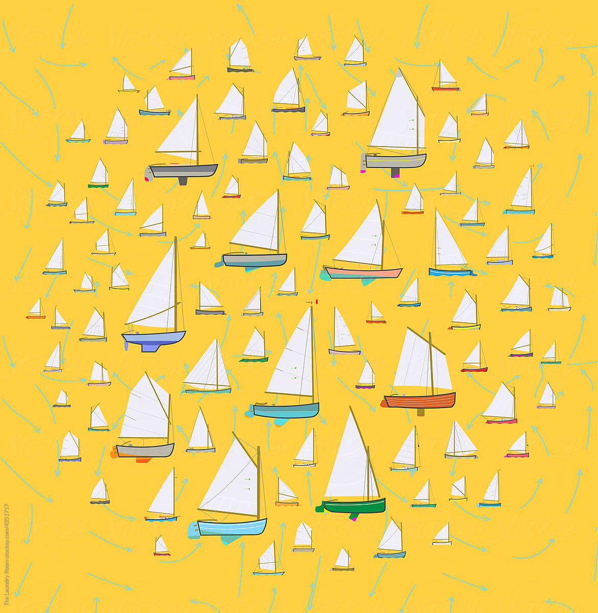 Single Sail Catboat Pattern