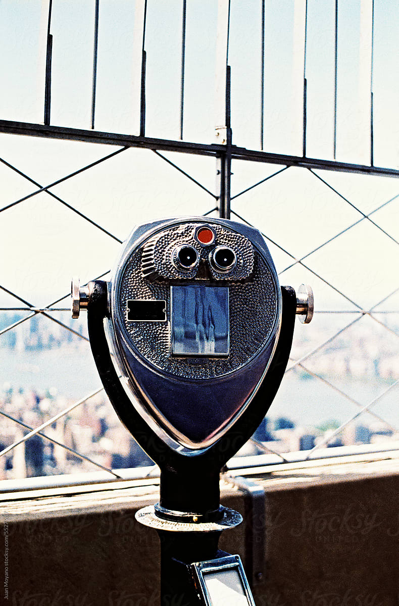 old tower viewer in New York, 35 mm