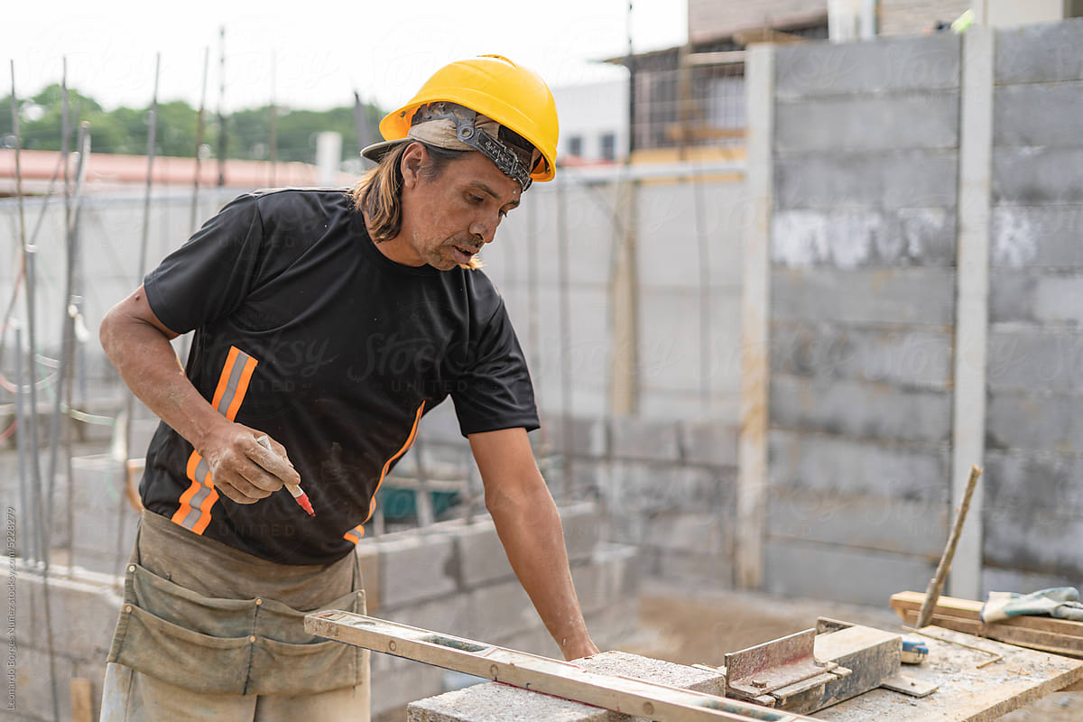Man working in a construction site