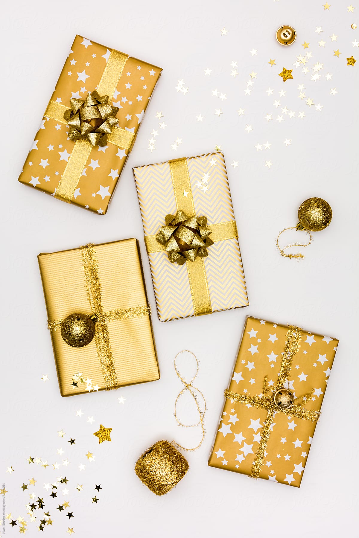Golden themed handmade Christmas presents and gifts
