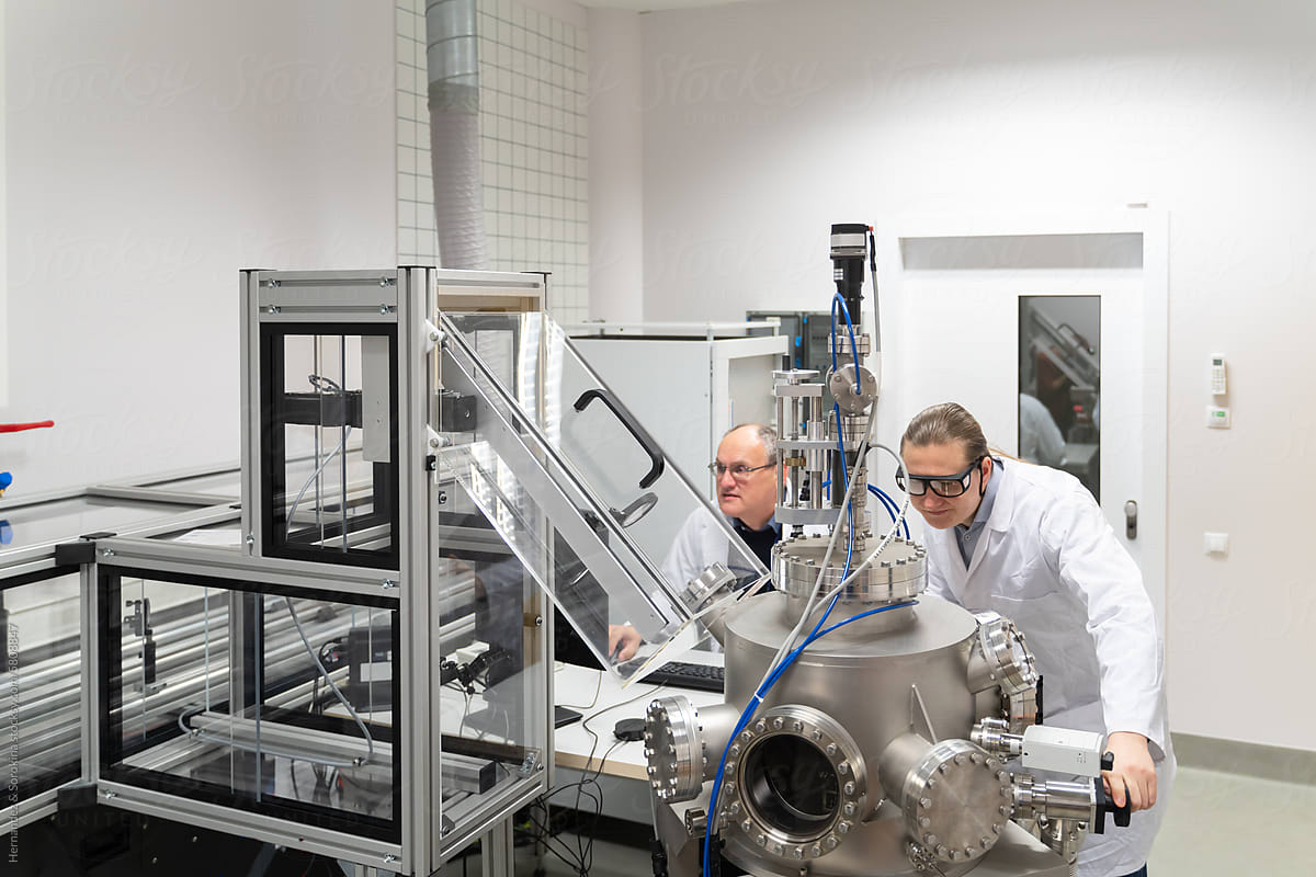 Scientists Working At Nanostructured Materials And Sensors Lab