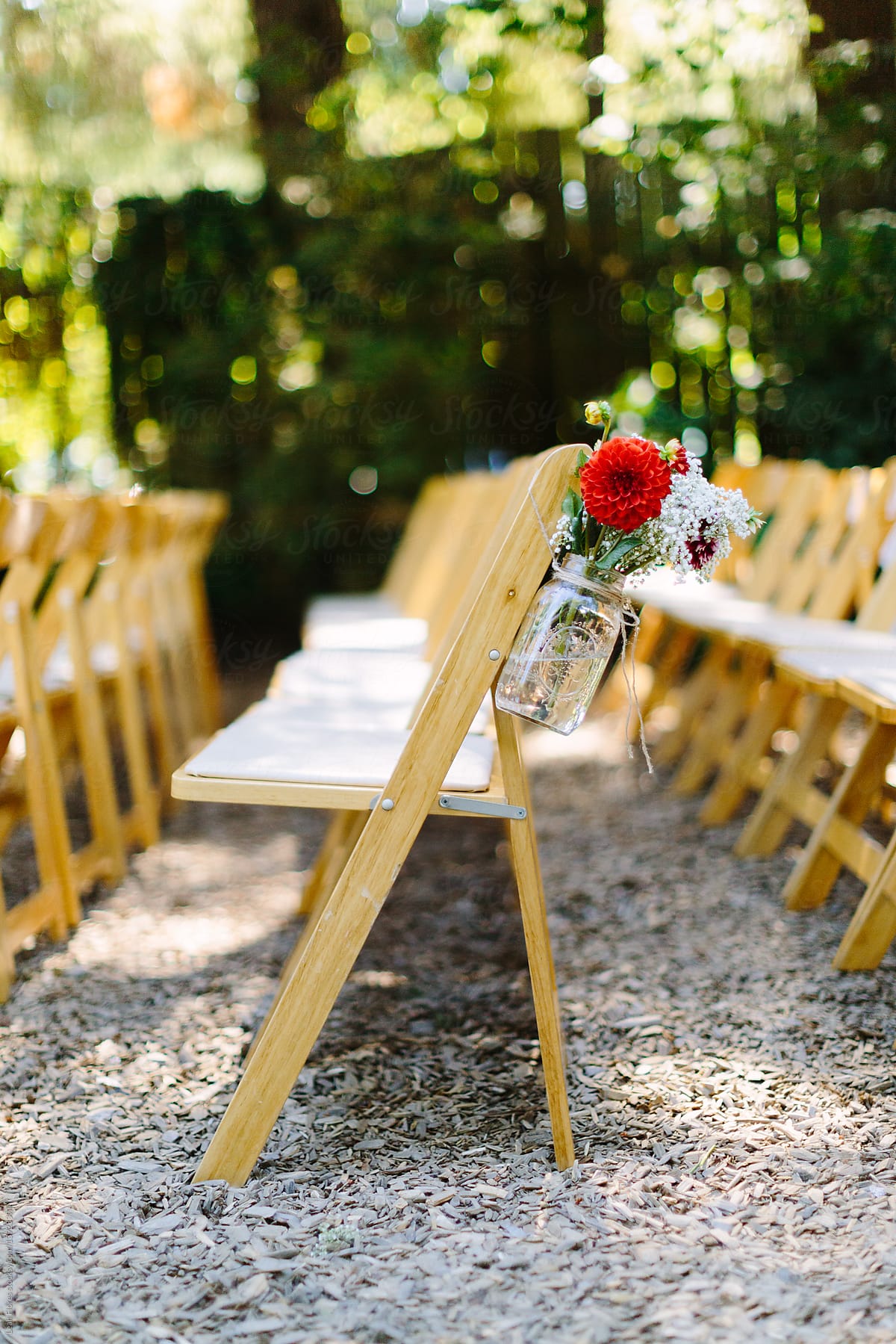 Ceremony Chairs For Outdoor Wedding Seating Stocksy United