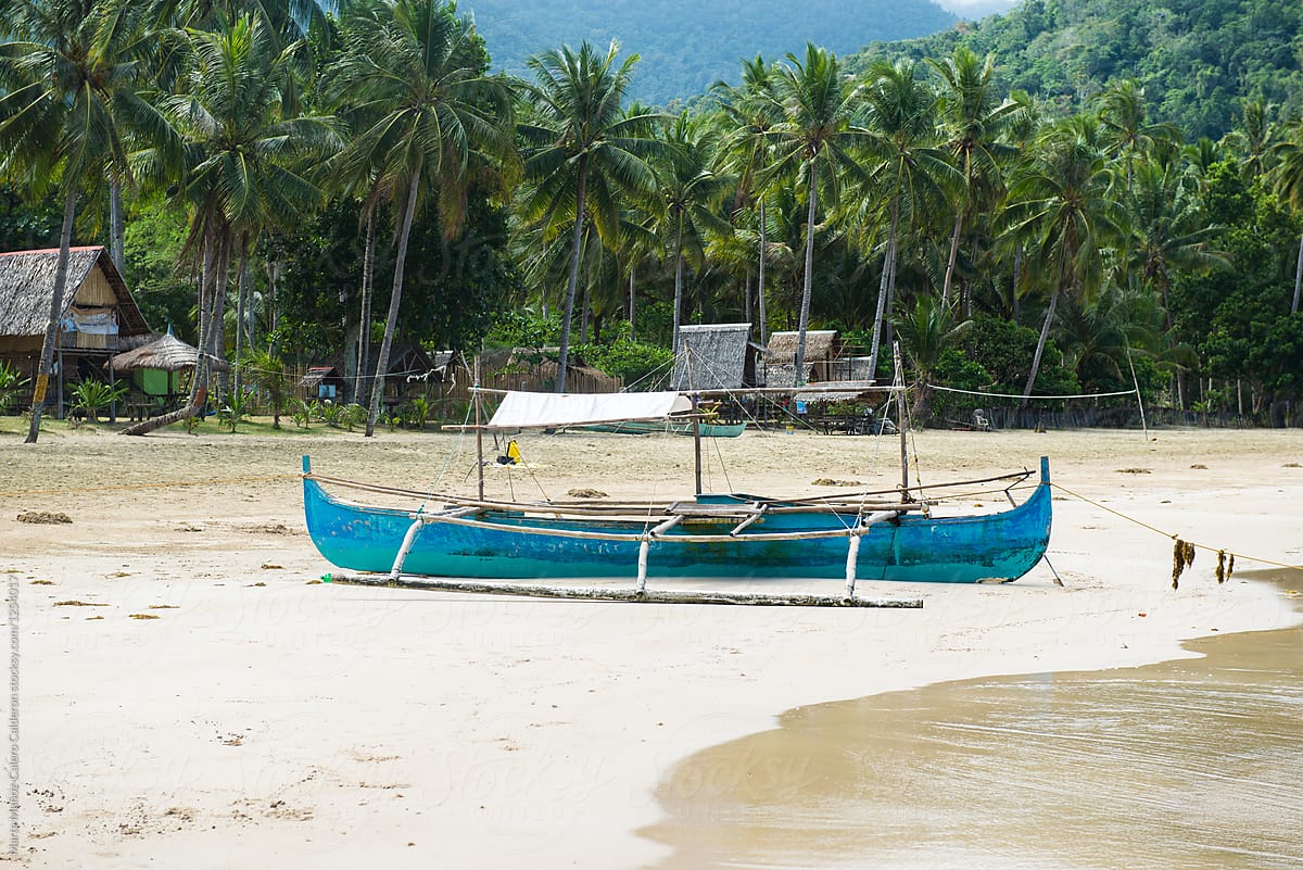 Traditional Philippines Fishing Boat , Often Known As Vanca Or Bangka, On  The Beach. by Stocksy Contributor Marta Muñoz-Calero Calderon - Stocksy