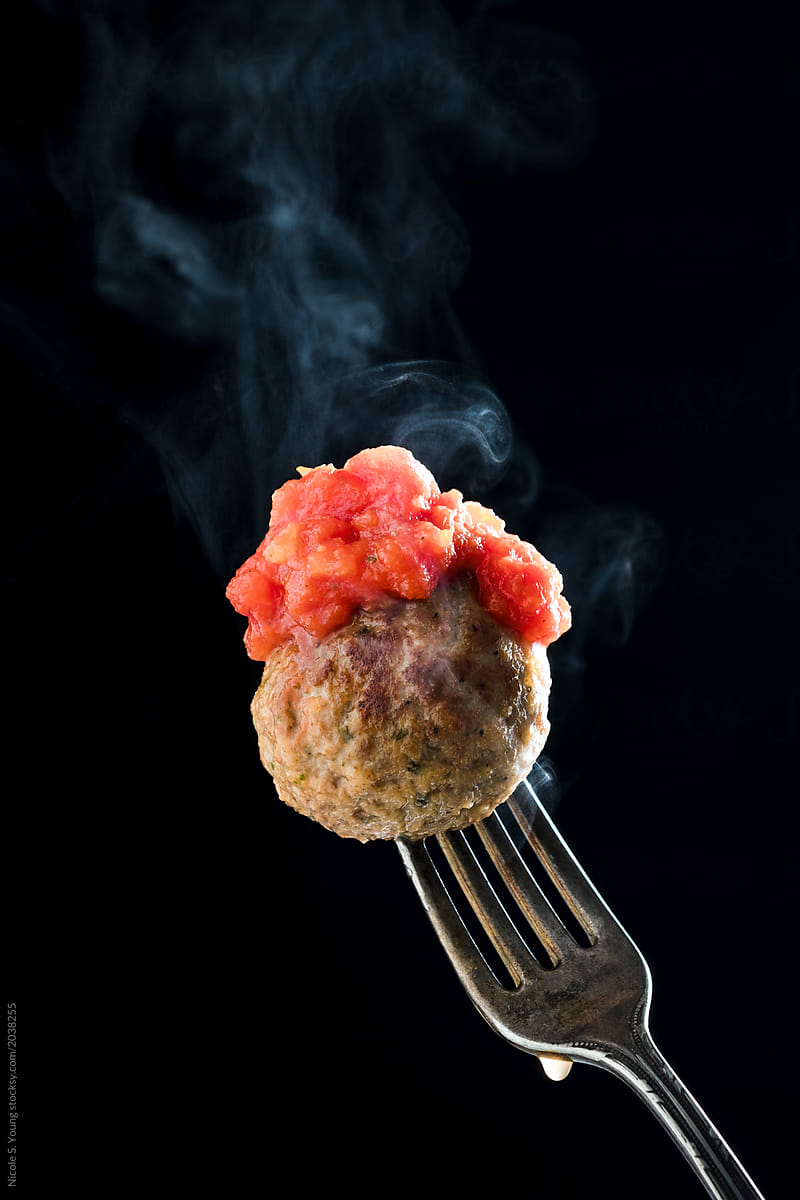 Steaming meatball