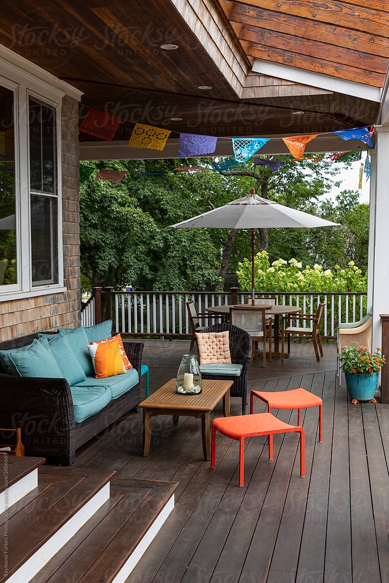 Outdoor deck  decor at home