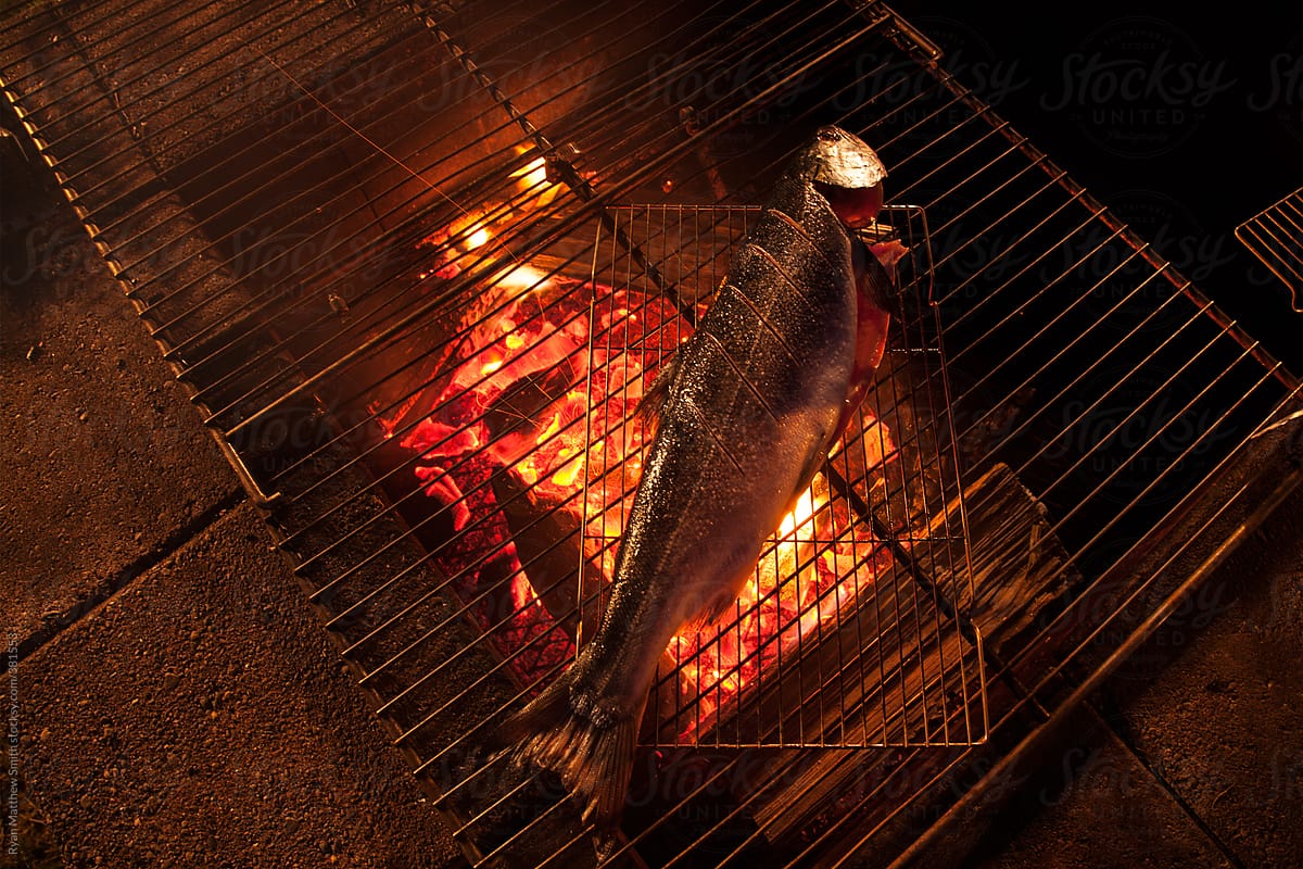 Grilling Coho Salmon
