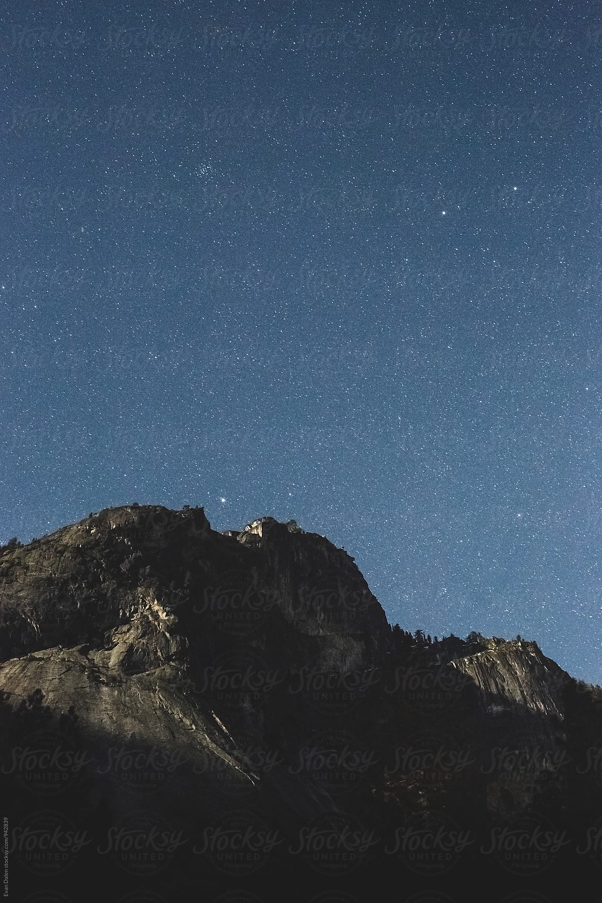 Moonrise In Yosemite National Park