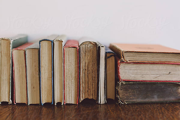 Dried Rose On Old Book Cover by Stocksy Contributor Jacqui Miller -  Stocksy