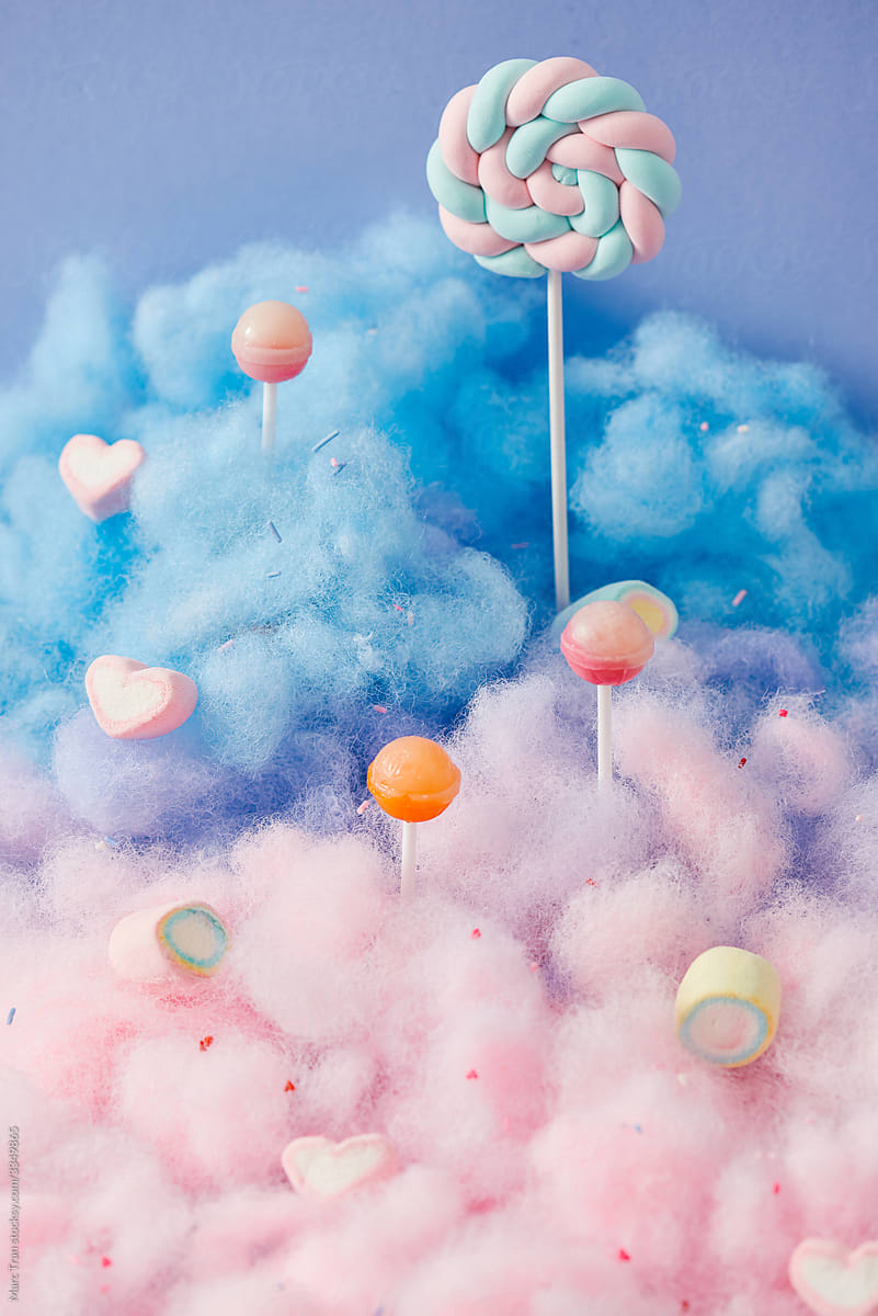 Sweet Pastel Candy World. by Stocksy Contributor Marc Tran