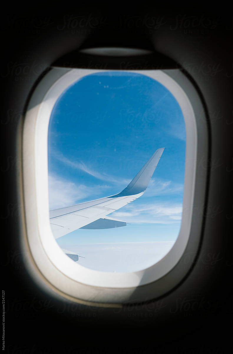 View Through Airplane Window | Stocksy United