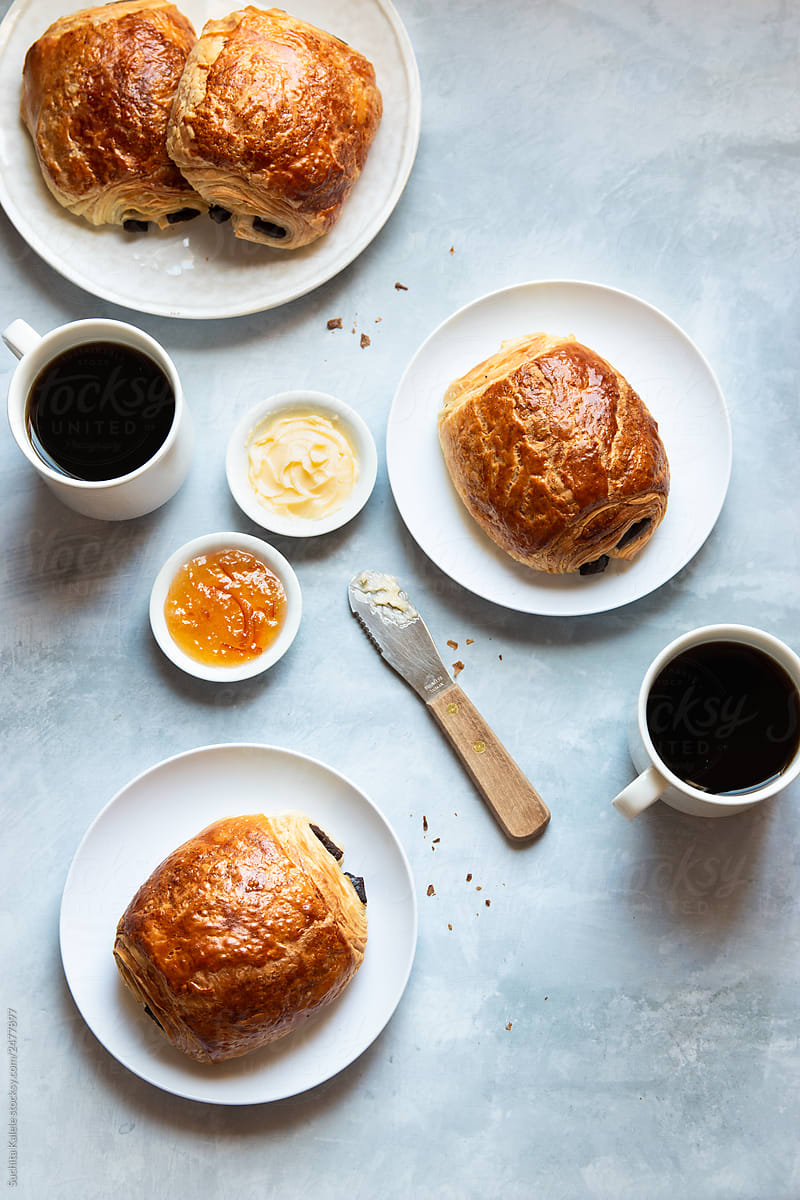 Croissants and Coffee for Breakfast