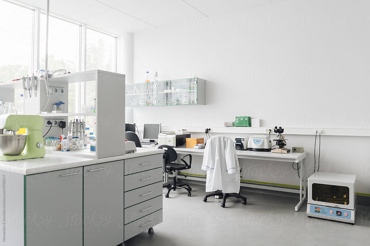 Empty Room In Modern Laboratory