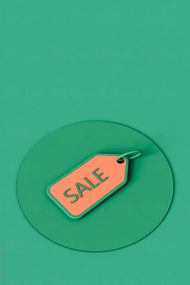 Sale tags on a circular design. holiday sale concept