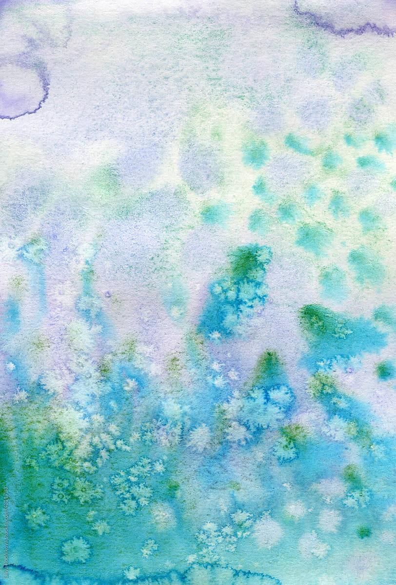 Lavender and green watercolor background