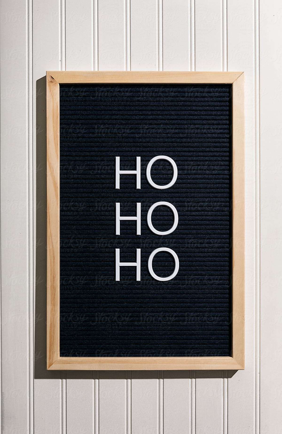 Wall Sign: Santa Says Ho Ho Ho
