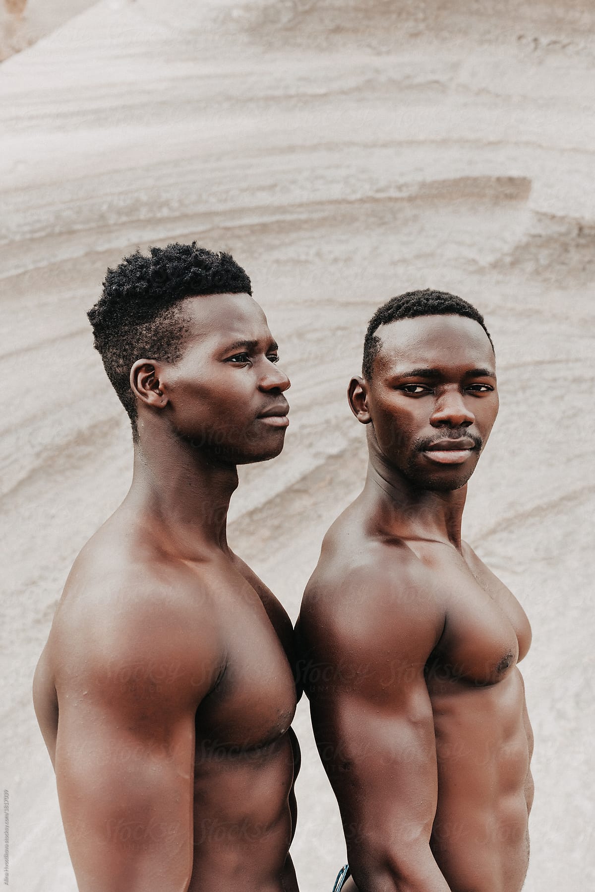 Two Ethnic Men by Alina Hvostikova.
