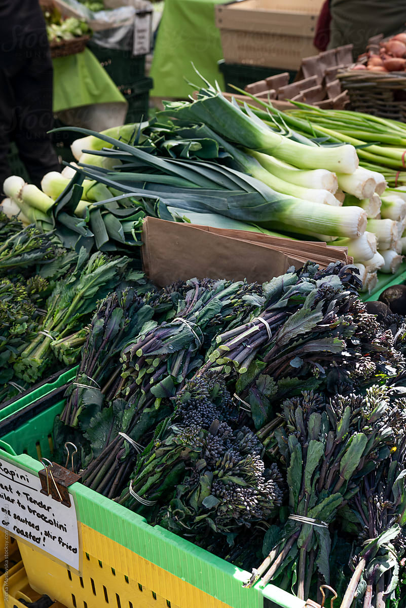 Fresh Spring produce at Vancouver Farmers Market