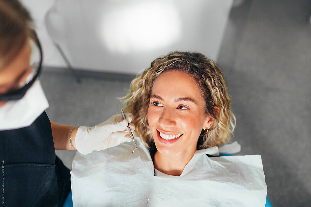 A Woman at a Dentist
