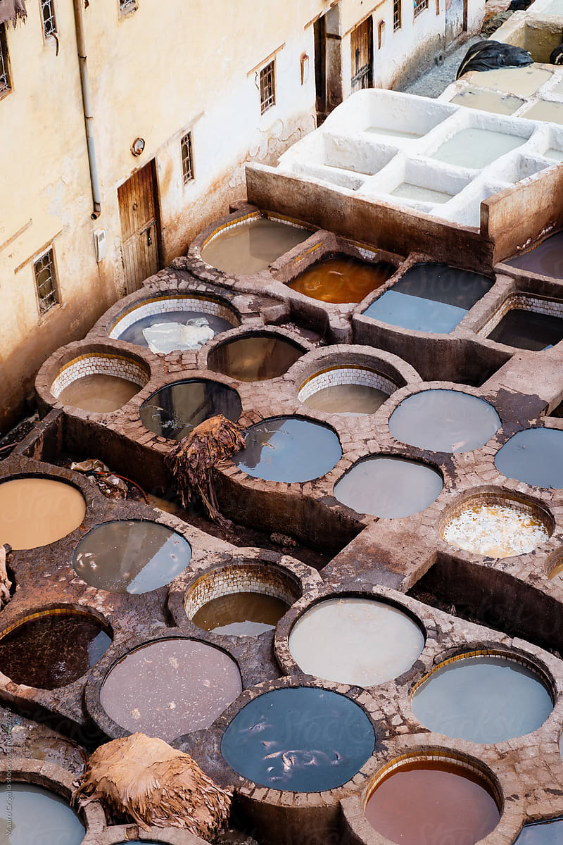 Tannery in Fes, Morocco