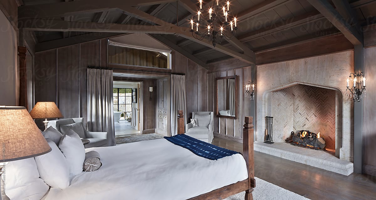 Bedroom in luxury home