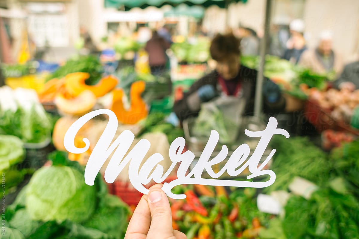 Street Market, organic vegetables