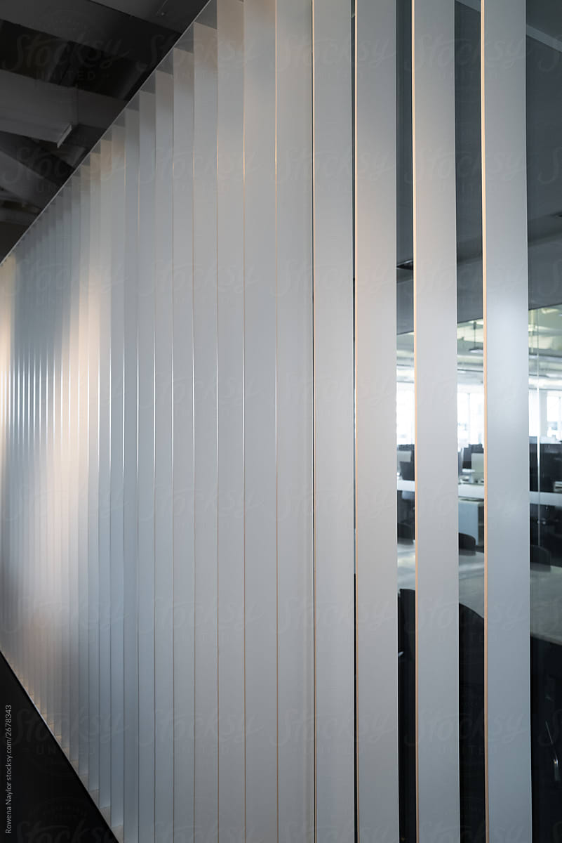 Shutters dividers in office