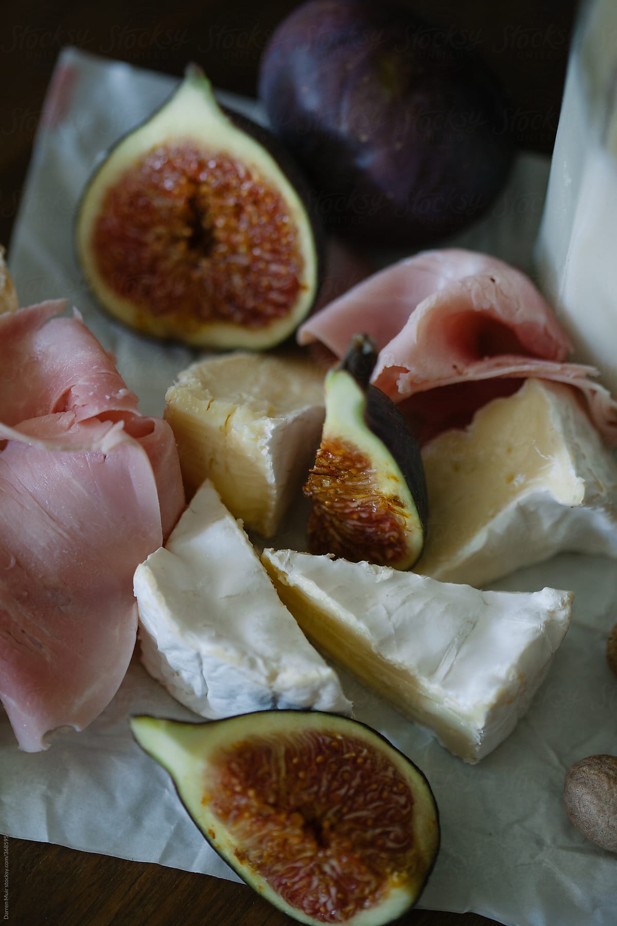 Cheese,Ham and Figs.