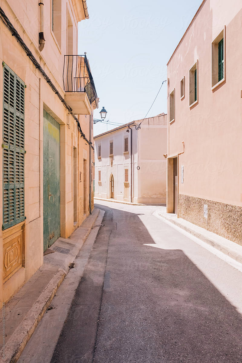 Quiet lane in Mediterranean village