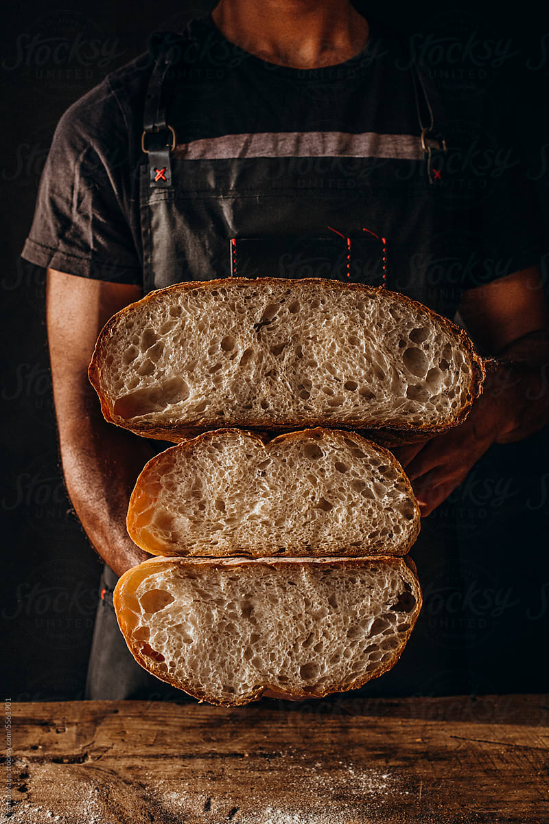 Rustic sourdough homemade bread