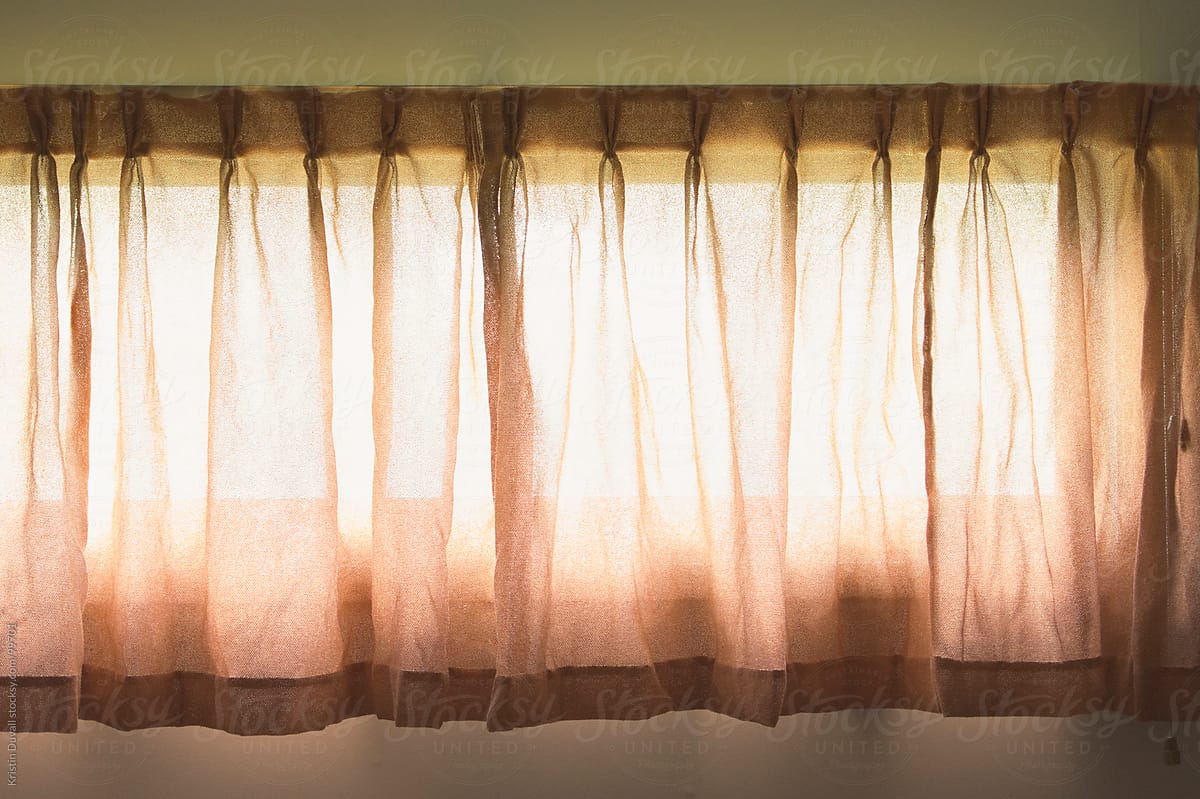 Sunlight through curtains