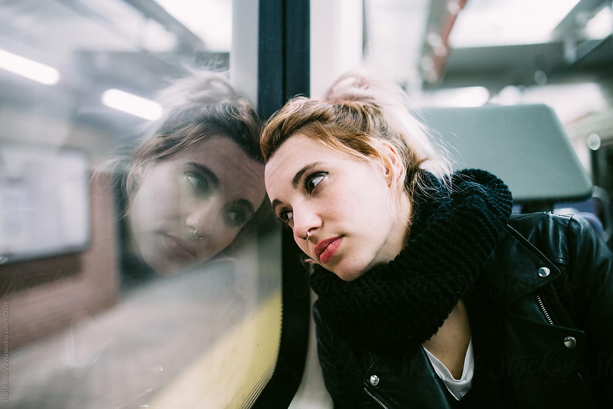 woman at the subway
