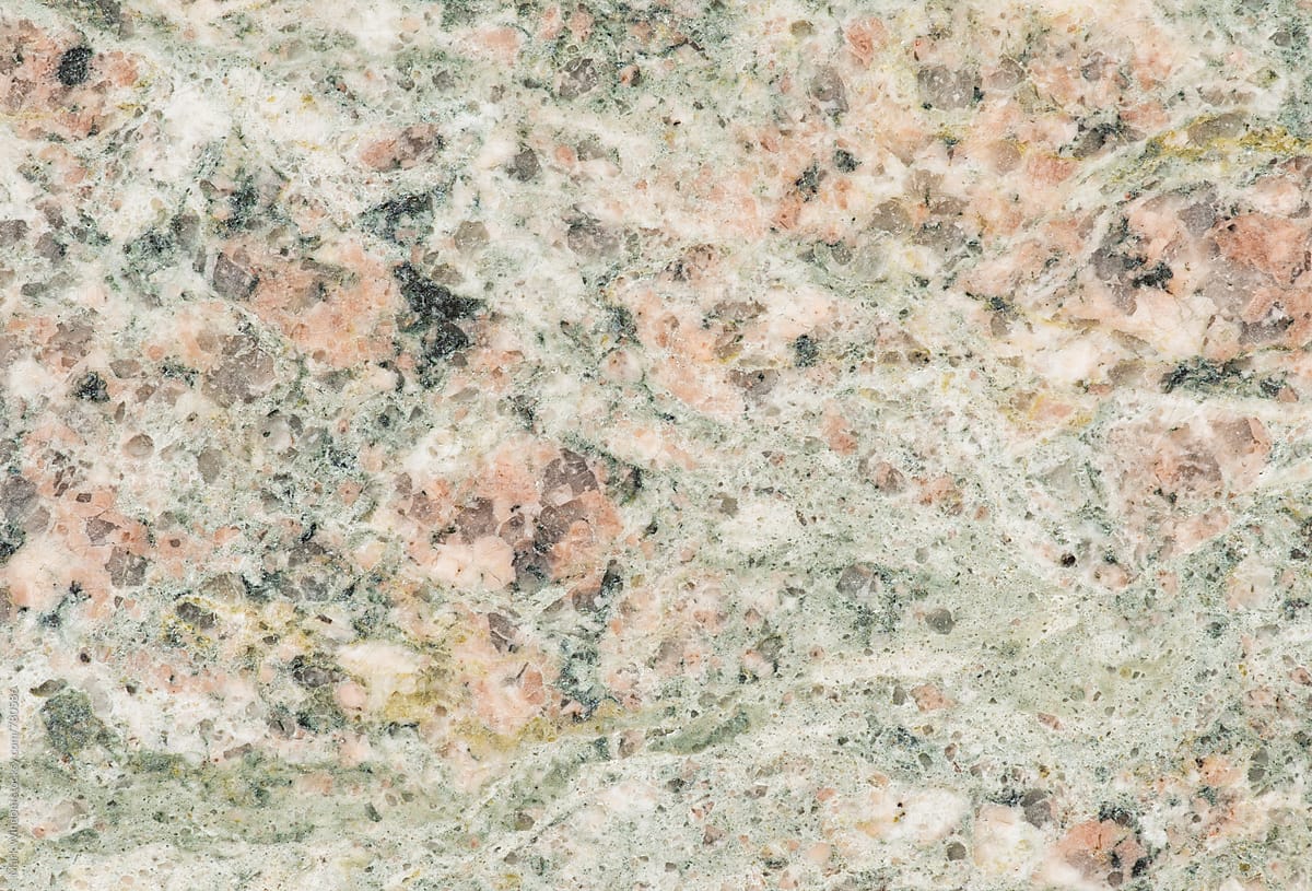 Polished granite, closeup