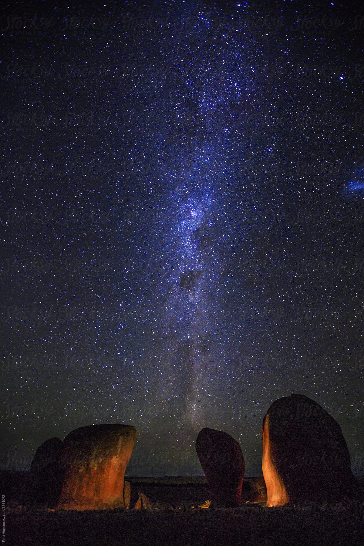 Milky Way over the Murphy\'s Haystacks