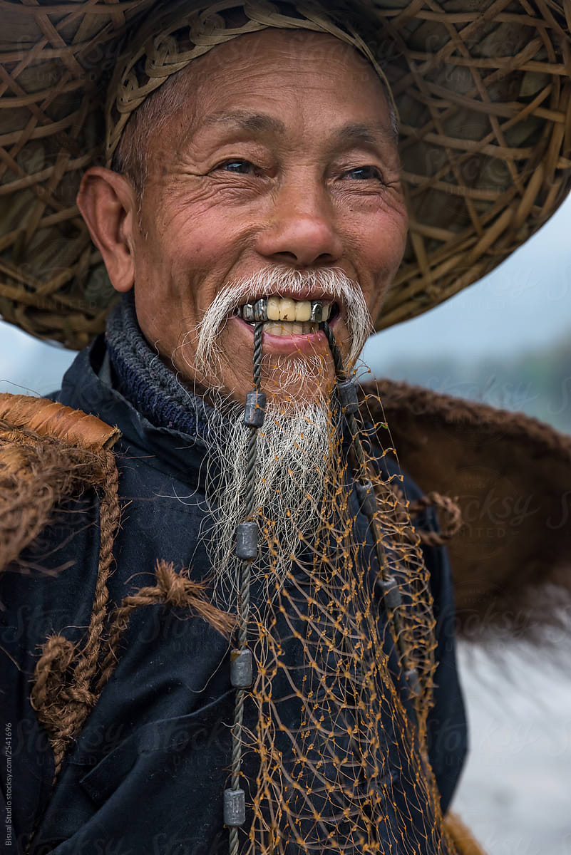 Chinese traditional fisherman