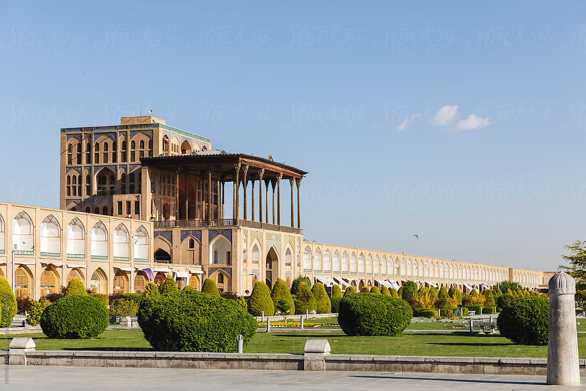 Ali Qapu Palace, Imam Square, Isfahan, Iran by Michela Ravasio