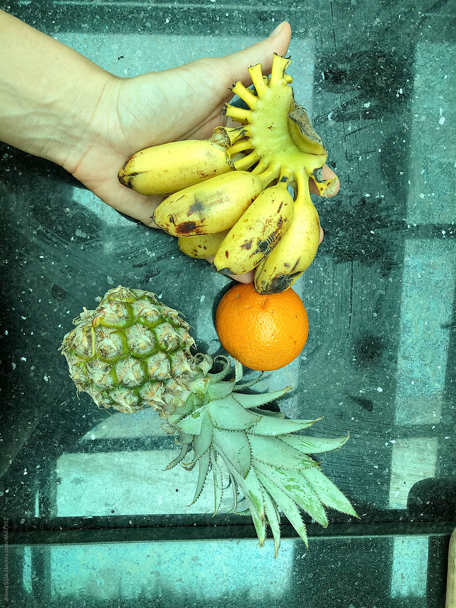 UGC, girl\'s hand and fruits from Thailand
