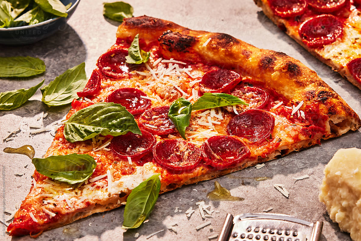 Closeup Pepperoni Pizza