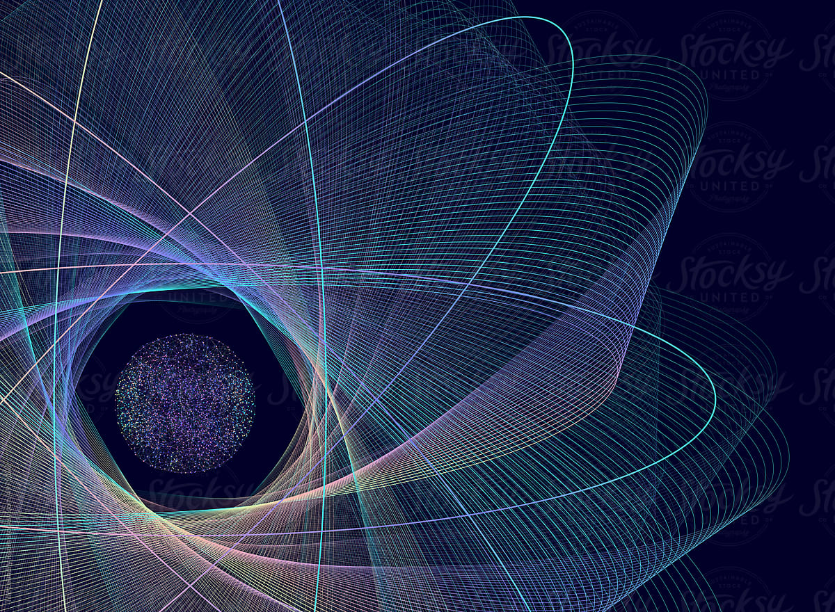 Quantum Physics Science Background / Close Up