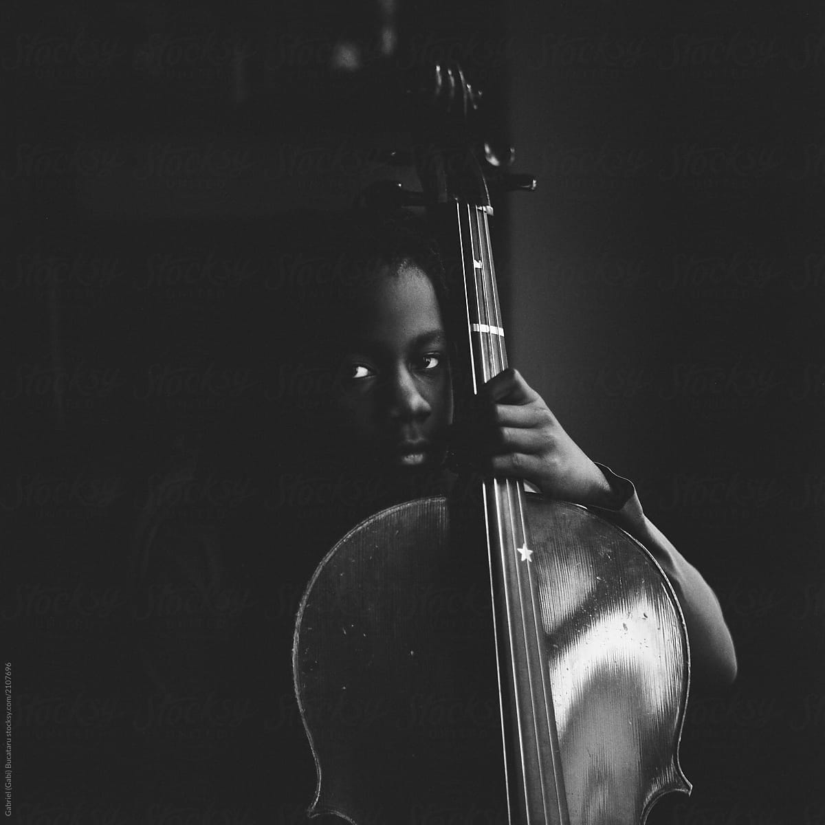 Black Girl With Cello