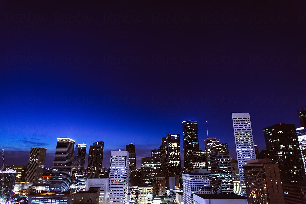 Houston\'s Dark Blue Sky